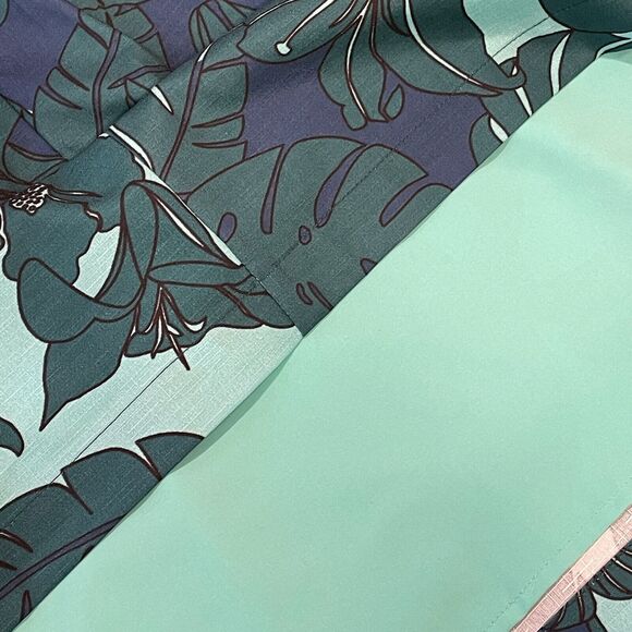 ~ Pink Martini Med Blue Green Tropical A-Line Sleeveless Lined Dress* - Pockets! - Picture 16 of 16